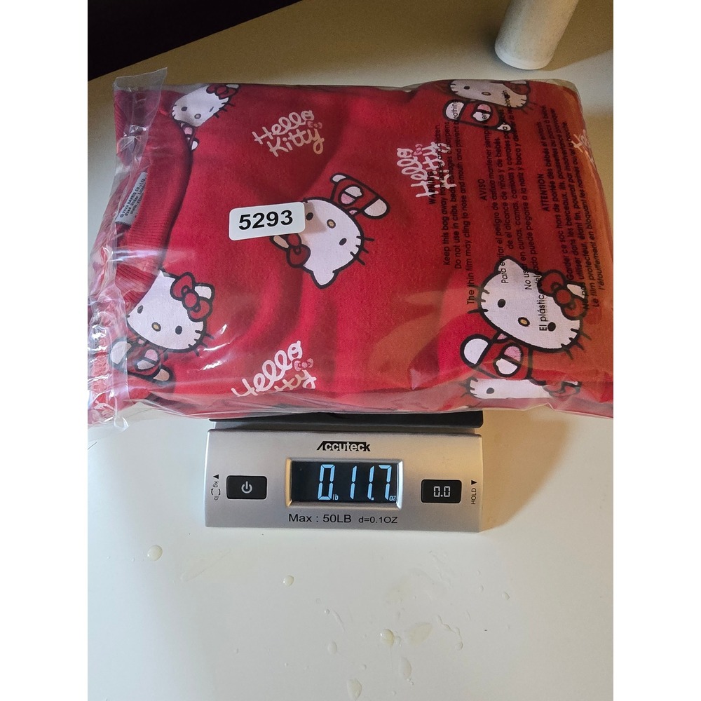 Hello Kitty Sweatshirt Womens S Red All Over Print Sanrio Crewneck Pilling - Picture 10 of 10